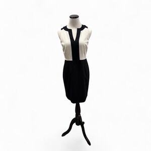 Banana Republic Business Dress-Black & Cream 4P Old Money Professional Career